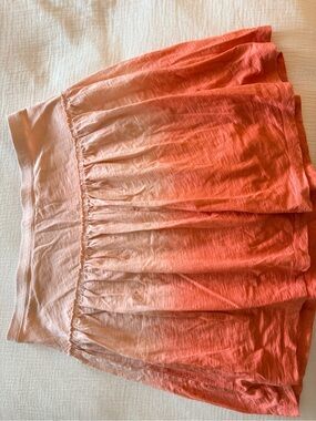 Joe Fresh Ombre Coral to Pink Gathered Skirt